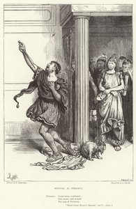 Bottom, como Píramo, Sueño de una noche de verano, Acto V, Escena I de Frederick Barnard