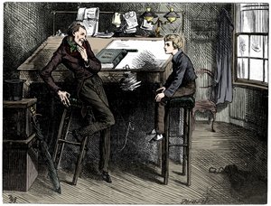 David Copperfield y Uriah Heep, 1912 de Frederick Barnard
