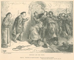 Ilustración para Mucho ruido y pocas nueces de Frederick Barnard