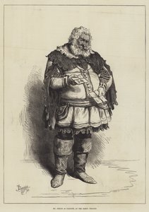 El Sr. Phelps como Falstaff, en el Teatro Gaiety de Frederick Barnard