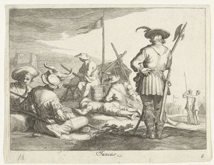 el mes de junio Junius (título sobre el objeto) Los meses del año (título de la serie) de Frederick Bloemaert