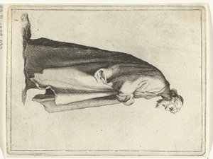 Viejo con abrigo largo 15 figuras pequeñas (título de la serie) de Frederick Bloemaert