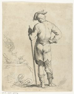 hombre de pie Cuaderno de dibujo de Abraham Bloemaert (título de la serie) de Frederick Bloemaert
