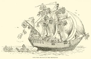 Imagen auténtica del Mayflower de Frederick Burr Opper