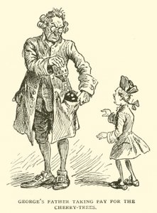 El padre de George aceptando el pago por los cerezos de Frederick Burr Opper