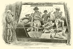 Estudio de Washington cruzando el Delaware