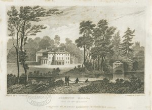 Bishton Hall (grabado) de Frederick Calvert