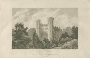 Iglesia del Castillo - Castillo de Stafford: grabado de Frederick Calvert
