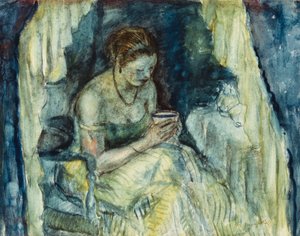 Una taza de té de Frederick Carl Frieseke