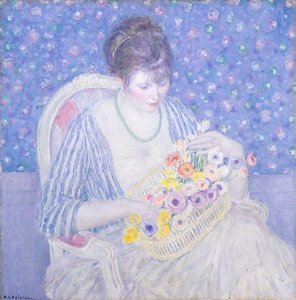 La cesta de flores, c.1913-17 de Frederick Carl Frieseke