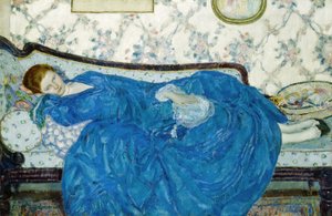 El vestido azul de Frederick Carl Frieseke