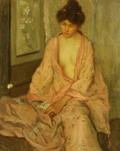 El kimono rosa de Frederick Carl Frieseke