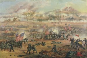 La Batalla de Fredericksburg el 13 de diciembre de 1862 de Frederick Cavada