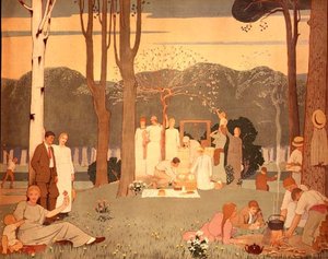 Escena de Picnic de Frederick Cayley Robinson