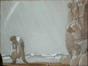 Comerciantes en el mar de Frederick Cayley Robinson
