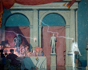 Tyltyl gira el diamante, ilustración del Acto IV Escena IV de 