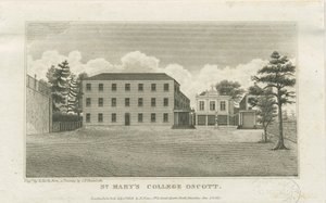 Oscott - Colegio de Santa María: grabado en acero, nd [c 1819]
