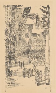 Avenida de los Aliados, 1918 de Frederick Childe Hassam