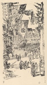 Avenida de los Aliados, 1918 de Frederick Childe Hassam