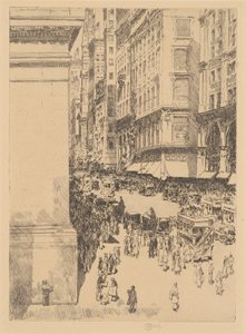 Quinta Avenida, Mediodía, 1916 de Frederick Childe Hassam