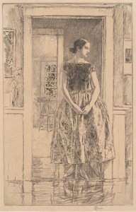Chica en un Vestido Moderno, 1922 de Frederick Childe Hassam