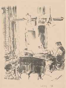 El litógrafo, 1918 de Frederick Childe Hassam