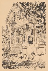 La bandera de servicio, 1918 de Frederick Childe Hassam
