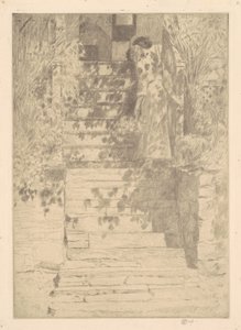 Los escalones, 1915 de Frederick Childe Hassam