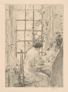 El escritorio, 1915 de Frederick Childe Hassam