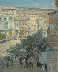 Vista de una ciudad del sur de Francia, 1910