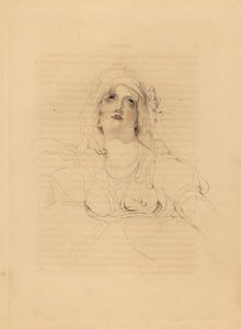 Retrato de Lady Emma Hamilton, amante de Horatio Nelson de Frederick Christian Lewis