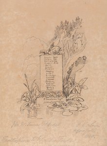Frontispicio del catálogo del Sr. Fawkes
