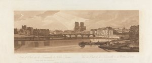 Vista del Puente de la Tournelle y Notre Dame, tomada desde el Arsenal 1802