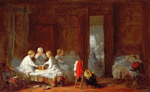 Un festín de medianoche, 1866 de Frederick Daniel Hardy
