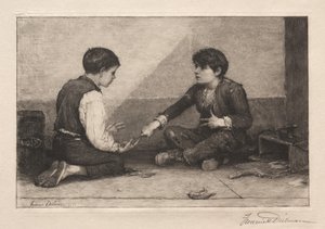 Los jugadores de Mora, 1883 de Frederick Dielman