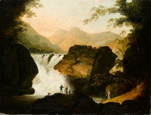 Junto a las cataratas, 1805 de Frederick F. Fielding