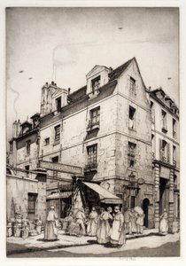 Pequeño mercado francés de Frederick G. Hall