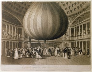 Vista interior del Panteón, Oxford Street, Londres, 1785 de Frederick George Byron