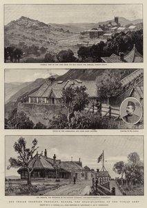 Los problemas de la frontera india, Murree, el cuartel general del ejército de Punjab de Frederick George Cotman
