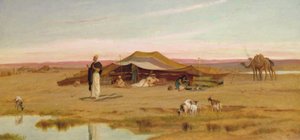 La Oración Vespertina del Jeque de Frederick Goodall