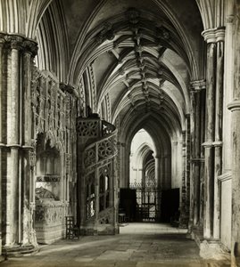Catedral de Ely: Pasillo Norte del Coro al Oeste de Frederick H. Evans