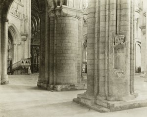 Catedral de Ely: Octágono al coro desde el pasillo norte de la nave de Frederick Henry Evans
