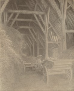 Granero de Great Cokkeswell (cerca de Kelmscott): Interior de Frederick H. Evans