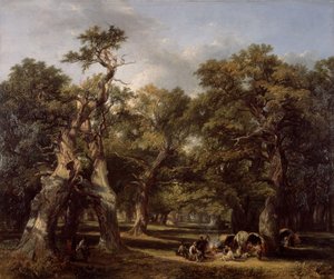 Un claro en el bosque, Arden, Warwickshire, 1845 de Frederick Henry Henshaw