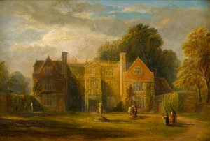 Castle Bromwich Hall, Warwickshire, c.1827-91 (aceite a bordo)