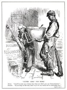 Lloyd George enfrenta amenazas de huelga de los mineros, abril de 1920 de Frederick Henry Townsend