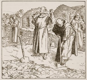 Agricultura monástica, ilustración de 
