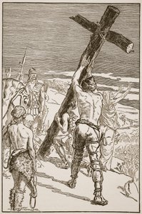 Oswald erigiendo la Cruz, ilustración de 