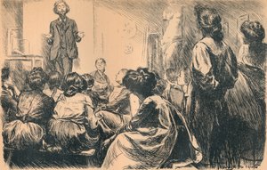 Nuestras clases de arte vespertinas han comenzado, 1905 de Frederick Henry Townsend