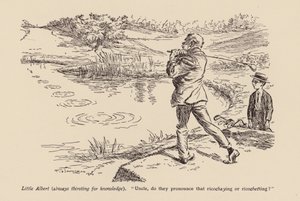 "Tío, ¿lo pronuncian Ricoshaying o Ricochetting" (litografía)